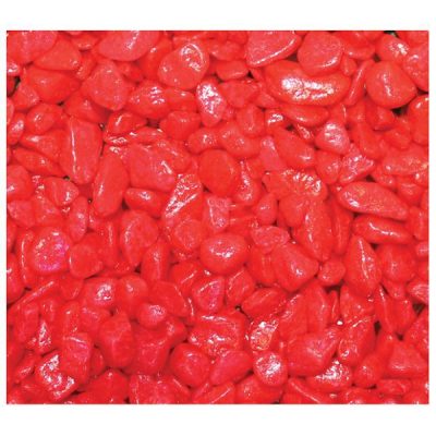 Aqua One Decorative Coloured Aquarium Gravel 2kg - Scarlet Red