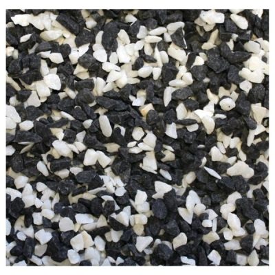 Aqua One Decorative Mixed Aquarium Gravel 2kg - White + Black