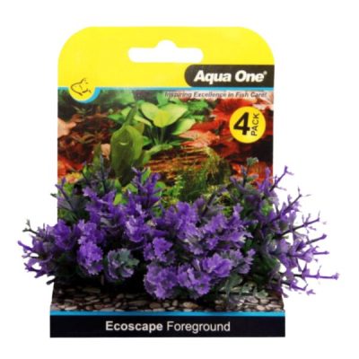 Aqua One Ecoscape Foreground Aquatic Plants - Catspaw (Purple)