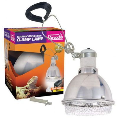 Arcadia Reflector Clamp Lamp & Ceramic Holder (E27) - 20cm