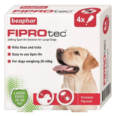Beaphar FIPROtec Spot On for Large Dogs - 4 Pipettes
