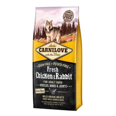 Carnilove Fresh Chicken & Rabbit Adult Dog Food - 12kg