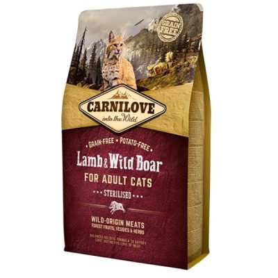 Carnilove Lamb & Wild Boar Cat Food - 2kg