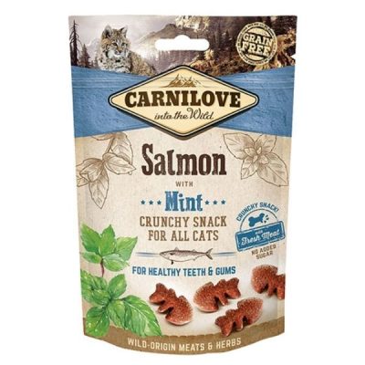Carnilove Crunchy Cat Snacks - Salmon With Mint