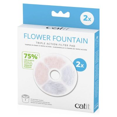 Catit Fountain Frameless Triple Action Filter Cartridge - 2pk