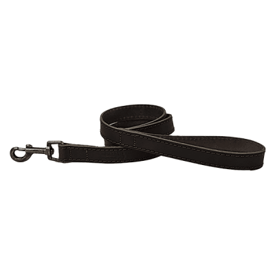 HugglePets Legacy Leather Dog Lead - Chocolate
