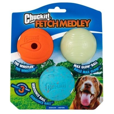 Chuckit! Fetch Medley (3Pk) - Assorted Medium - 3 Pack