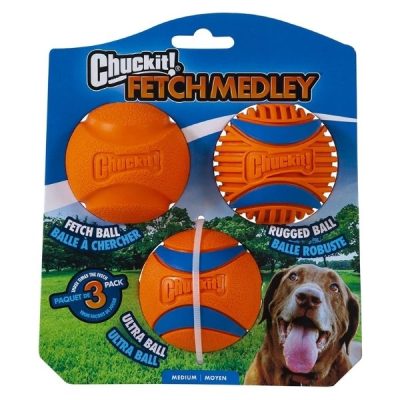 Chuckit! Fetch Medley (3Pk) - Gen 3 Medium - 3 Pack