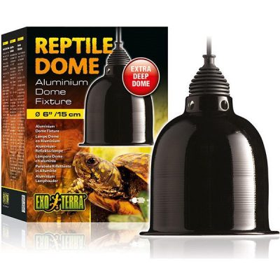 Exo Terra Reptile Aluminium Dome Fixture - Small