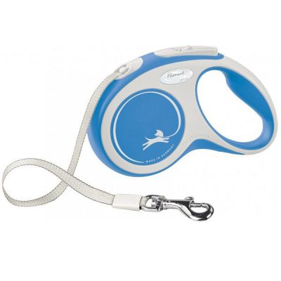 Flexi NEW Comfort Retractable Tape Dog Lead - Blue, S: 5 m