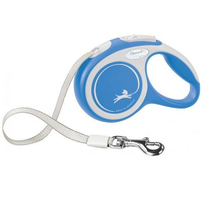 Flexi NEW Comfort Retractable Tape Dog Lead - Blue, XS: 3 m
