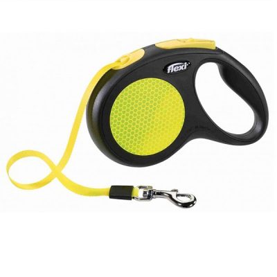 Flexi New NEON Retractable Tape Dog Lead - Medium
