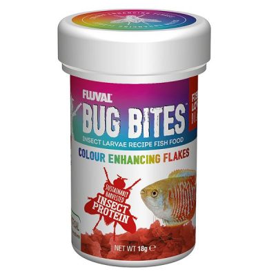 Fluval Bug Bites Colour Enhancing Flakes - 18g