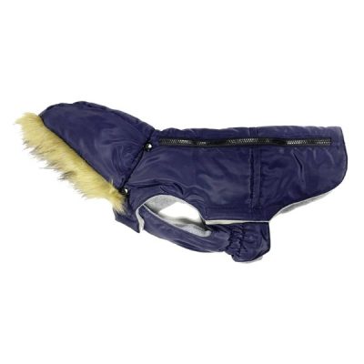 Go Walk Blue Parka Dog Jacket - Medium