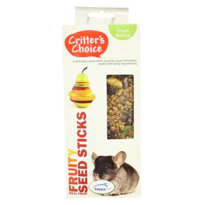 Happy Pet Critter's Choice Seed Sticks - Chinchilla - Fruity