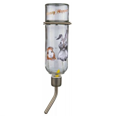 Trixie Honey & Hopper Glass Water Bottle - 500ml