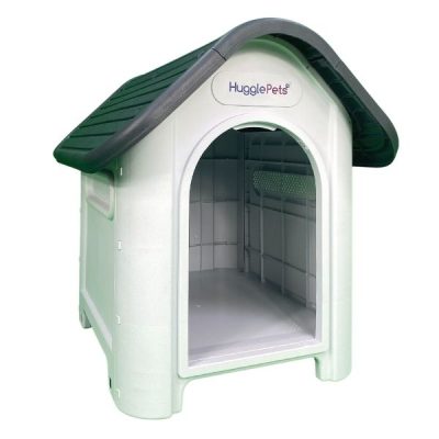 HugglePets Plastic Dog Kennel (403) - Grey Roof