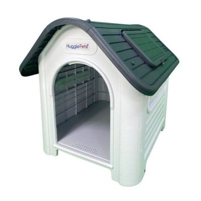 HugglePets Plastic Dog Kennel (419) - Grey Roof