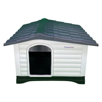 HugglePets Plastic Dog Kennel with Base (424) - Grey Roof