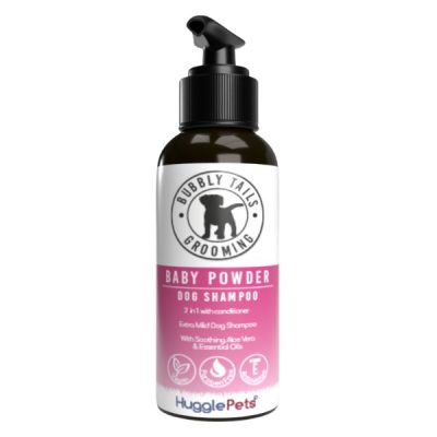 HugglePets Bubbly Tails Dog Shampoo - Baby Powder