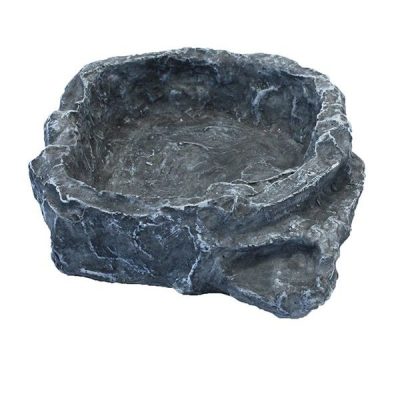 Komodo Terraced Reptile Feeding Dish - Grey - Medium