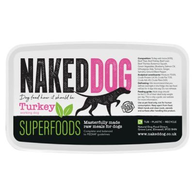 NakedDog Raw Dog Superfood Meals - Turkey
