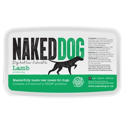 NakedDog Raw Working Dog Food - Lamb