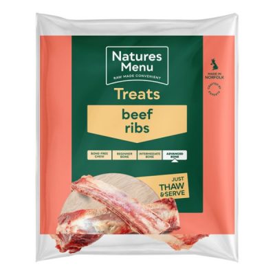 Natures Menu Chewing Bones & Meats - Beef Rib
