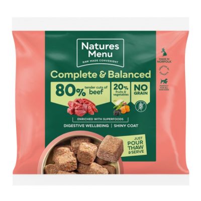 Natures Menu Country Hunter Raw Nuggets 1kg - Grass-Fed Beef Nuggets