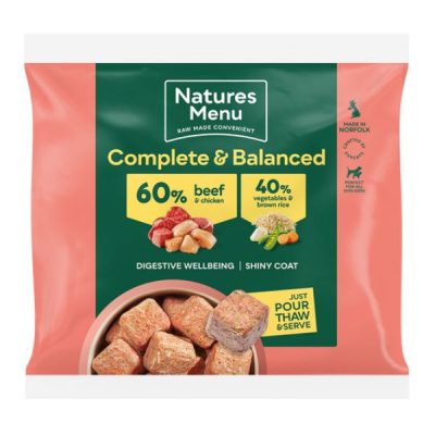 Natures Menu Frozen Adult Nuggets 1kg - Beef