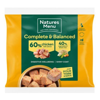 Natures Menu Frozen Adult Nuggets 1kg - Chicken, Veg & Rice