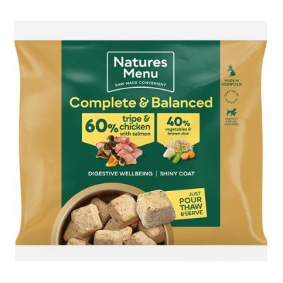 Natures Menu Frozen Adult Nuggets 1kg - Tripe & Liver