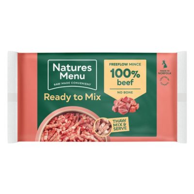 Natures Menu Natural Raw Free Flow Meat 2kg - Beef