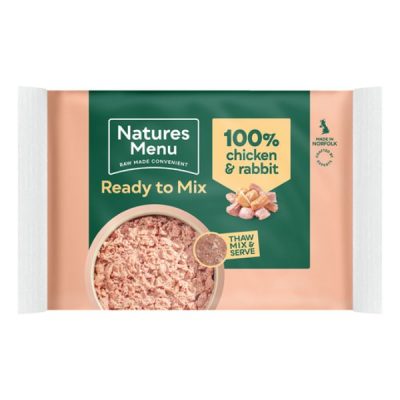 Natures Menu Natural Raw Mince Dog Food 400g - Chicken & Rabbit