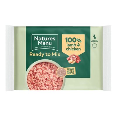 Natures Menu Natural Raw Mince Dog Food 400g - Lamb & Chicken