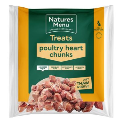 Natures Menu Natural Raw Whole Meat Chunks 1kg - Poultry Heart Chunks