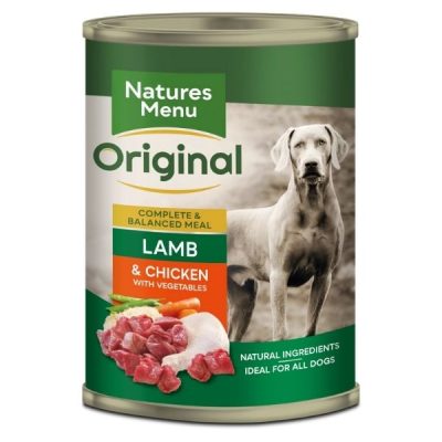 Natures Menu Original Adult Dog Food Cans 400g - Lamb & Chicken