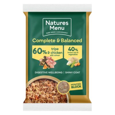 Natures Menu Raw Natural Adult Single Serve 300g - Tripe, Liver & Veg