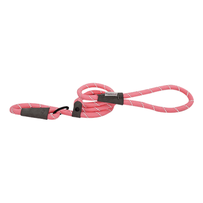 HugglePets Reflective Rope Slip Dog Lead - Pink, 113 x 1.0cm