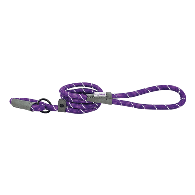 HugglePets Reflective Rope Slip Dog Lead - Purple, 150 x 1.2cm