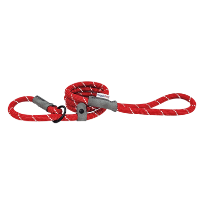 HugglePets Reflective Rope Slip Dog Lead - Red, 100 x 0.8cm