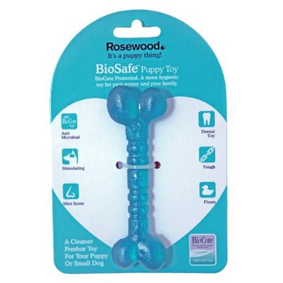 Rosewood BioSafe Puppy Bone - Blue