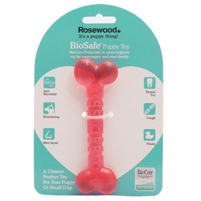 Rosewood BioSafe Puppy Bone - Pink
