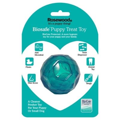 Rosewood BioSafe Puppy Treat Ball - Blue