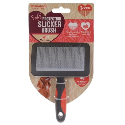 Rosewood Dog Grooming Slicker Brush - Medium