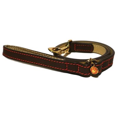 Rosewood Luxury Leather Lead - Brown