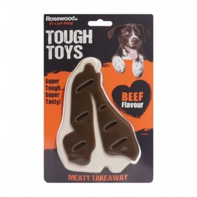 Rosewood Meaty Meat Takeaway Steak Flavoured Toy - Small