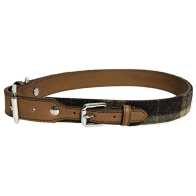 Rosewood Tweed Check Dog Collar - Large