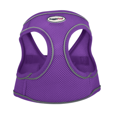 HugglePets Step In Air Mesh Dog Harness - Purple, Lge