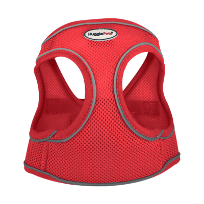 HugglePets Step In Air Mesh Dog Harness - Red, XS